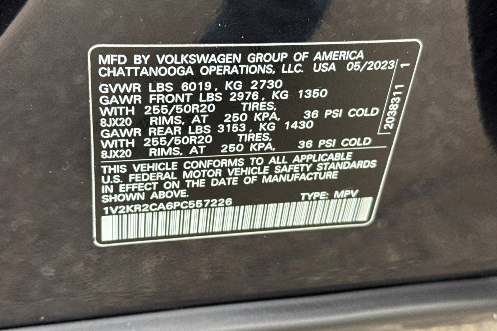 2023 Volkswagen Atlas 3.6L V6 SE w/Technology