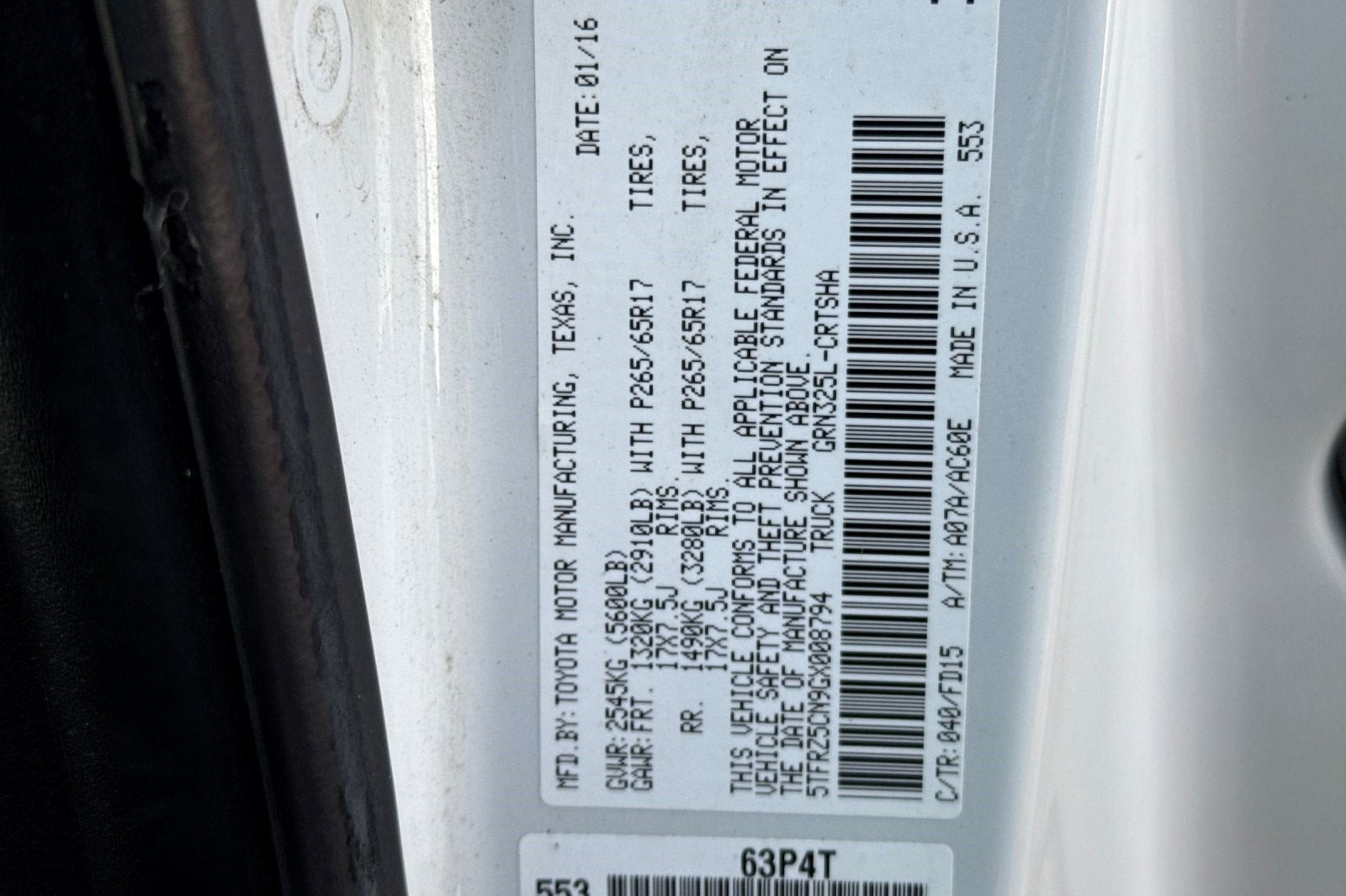 2016 Toyota Tacoma TRD Sport