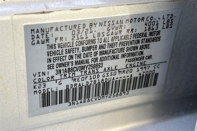 2021 Nissan Sentra SV