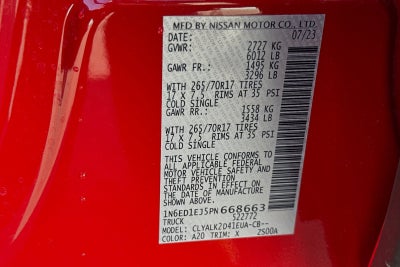 2023 Nissan Frontier PRO-X