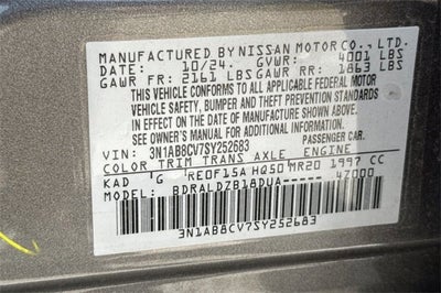 2025 Nissan Sentra SV