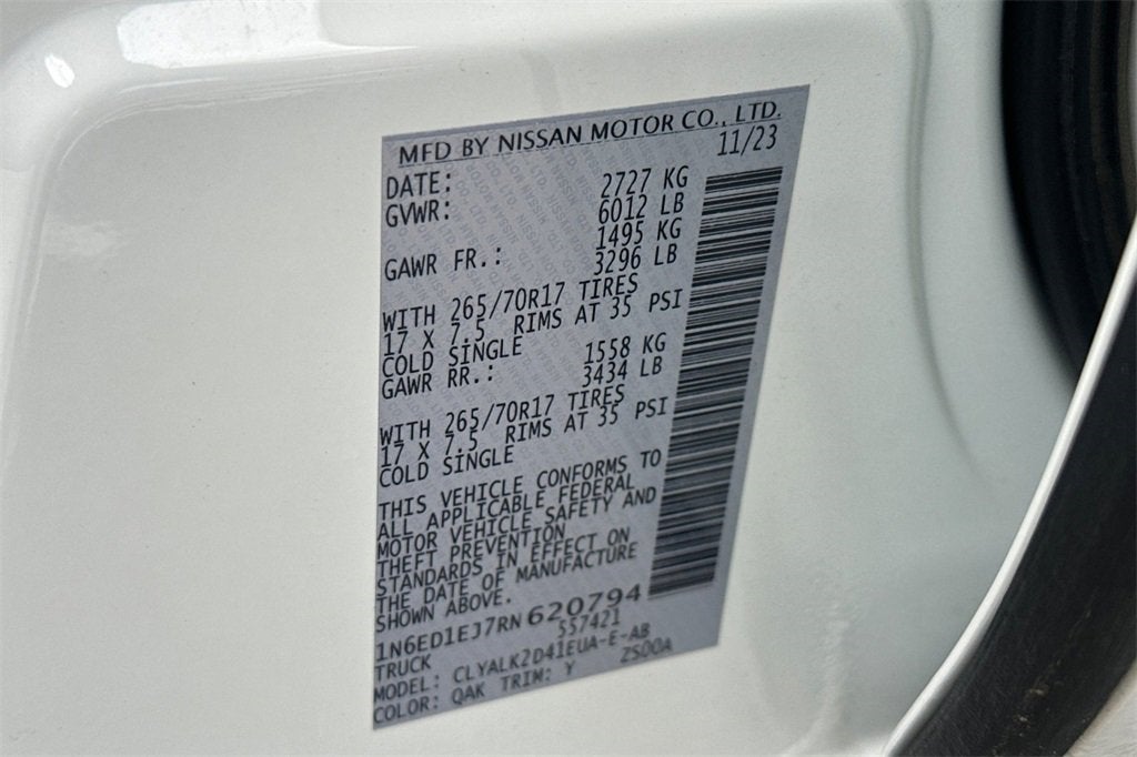 2024 Nissan Frontier PRO-X