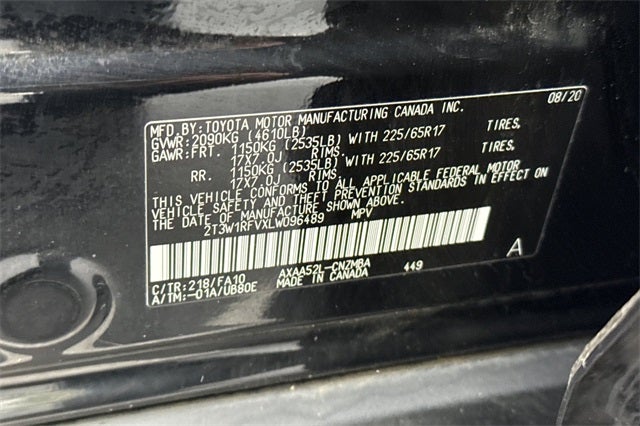 2020 Toyota RAV4 XLE