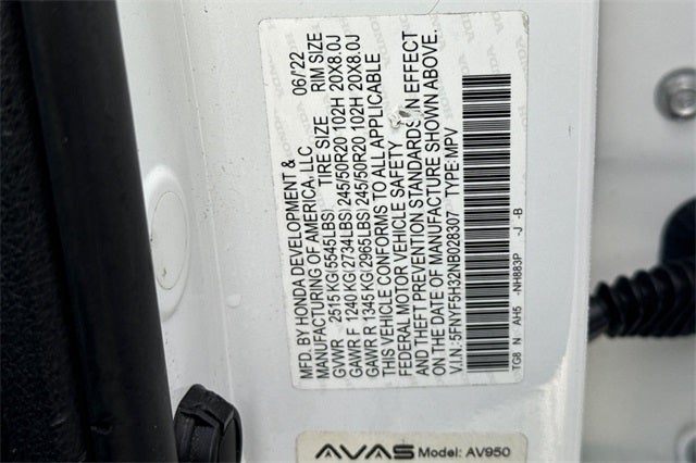 2022 Honda Pilot Sport