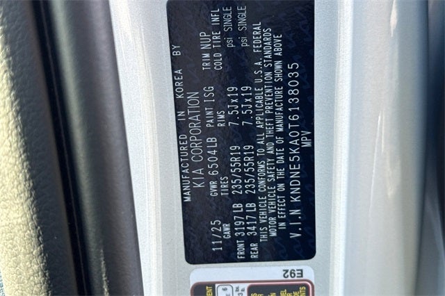 2026 Kia Carnival Hybrid SX