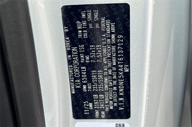 2026 Kia Carnival Hybrid SX