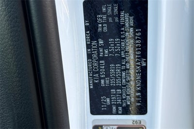 2026 Kia Carnival Hybrid SX