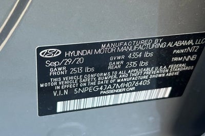 2021 Hyundai Sonata SE