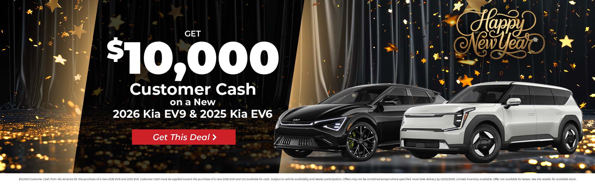 New 2026 Kia EV9 and 2025 Kia EV6