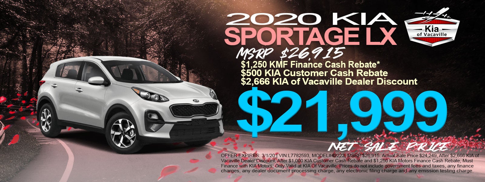 2020 Kia Sportage Lx Price